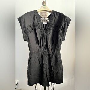 NWOT Sandro Romper Sz 36 black